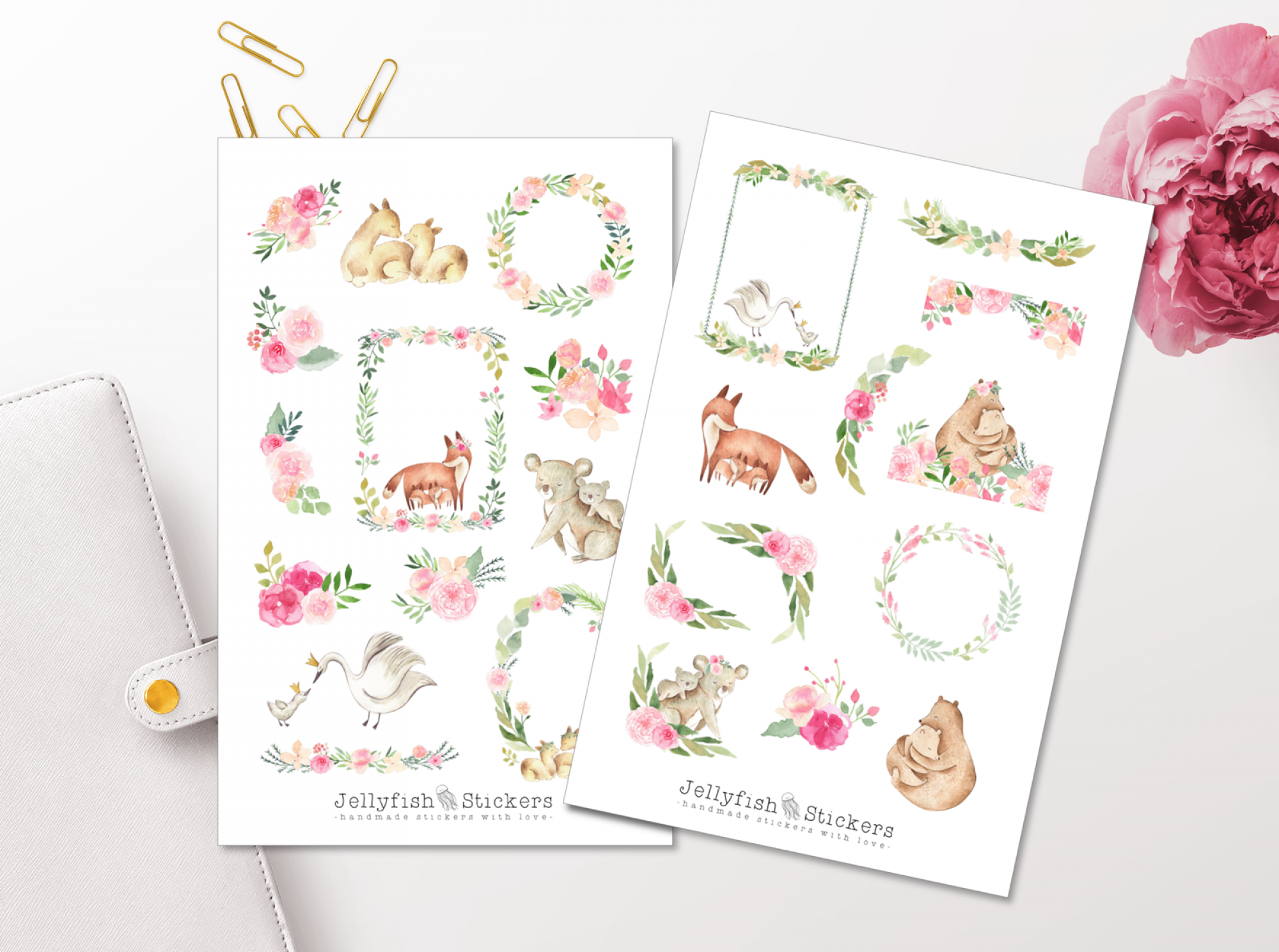 Animals Family Sticker Set